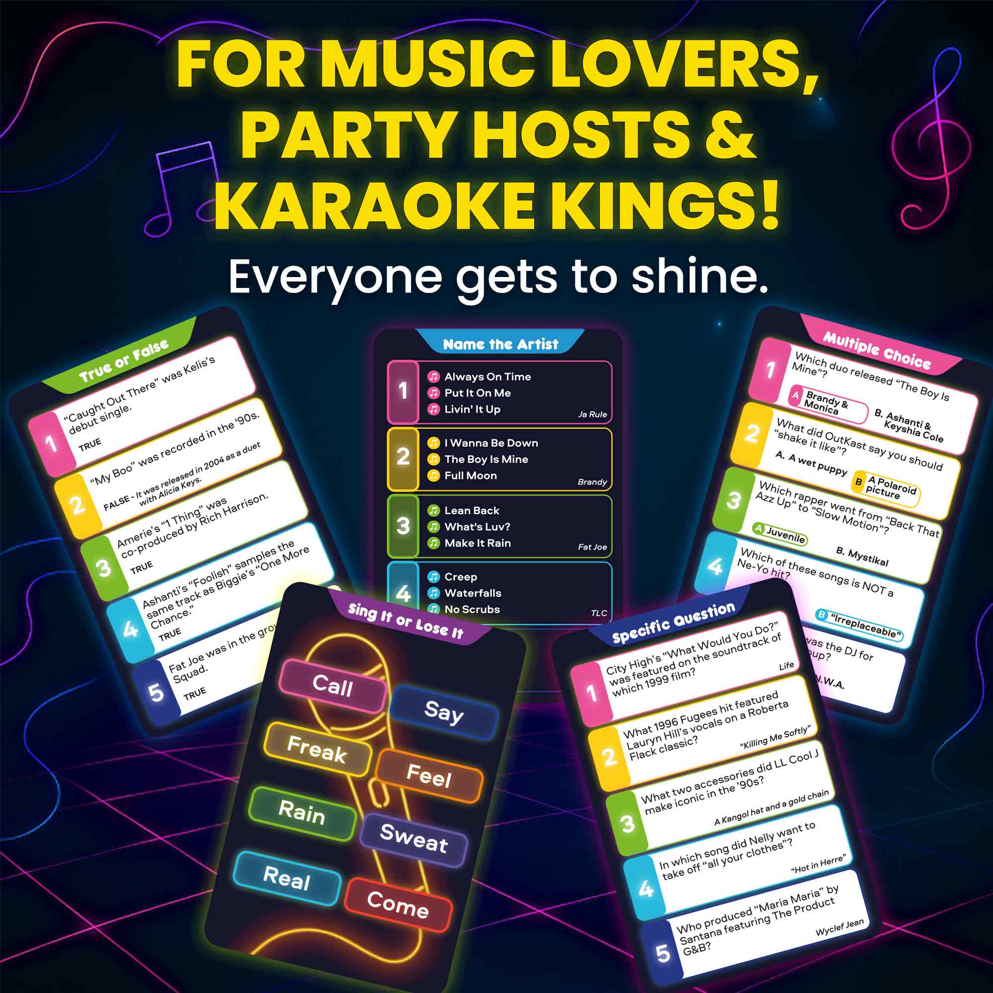 Trivia Card Game - Who Knows Hits Better? 90s & 2000s Hip-Hop & R&B - Image 4