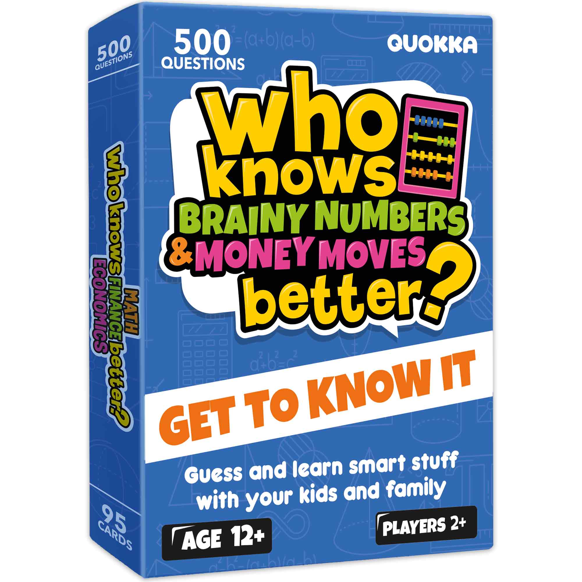 Trivia Card Game Who Knows Math Better? Educational Game