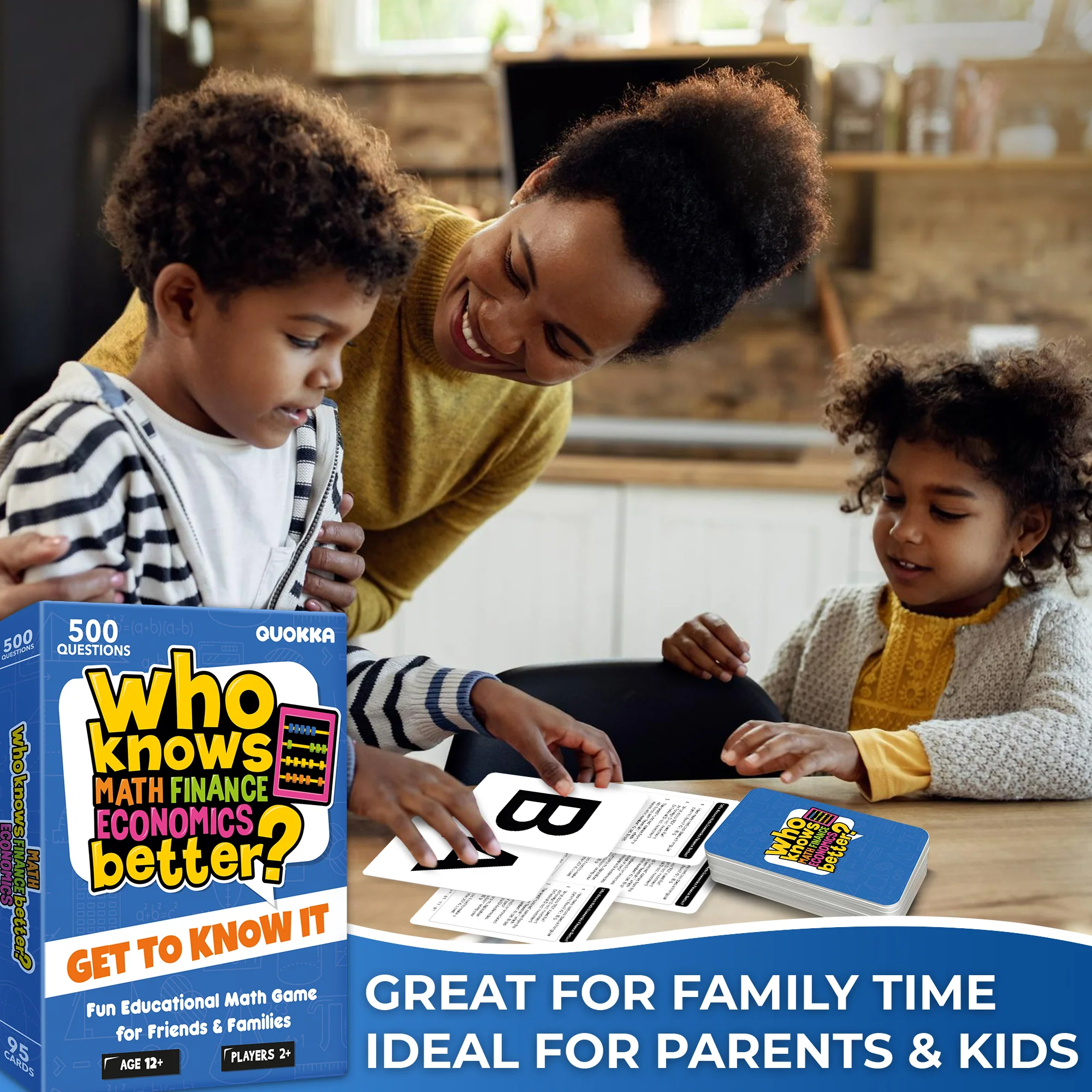 Trivia Card Game Who Knows Math Better? Educational Game - Image 4