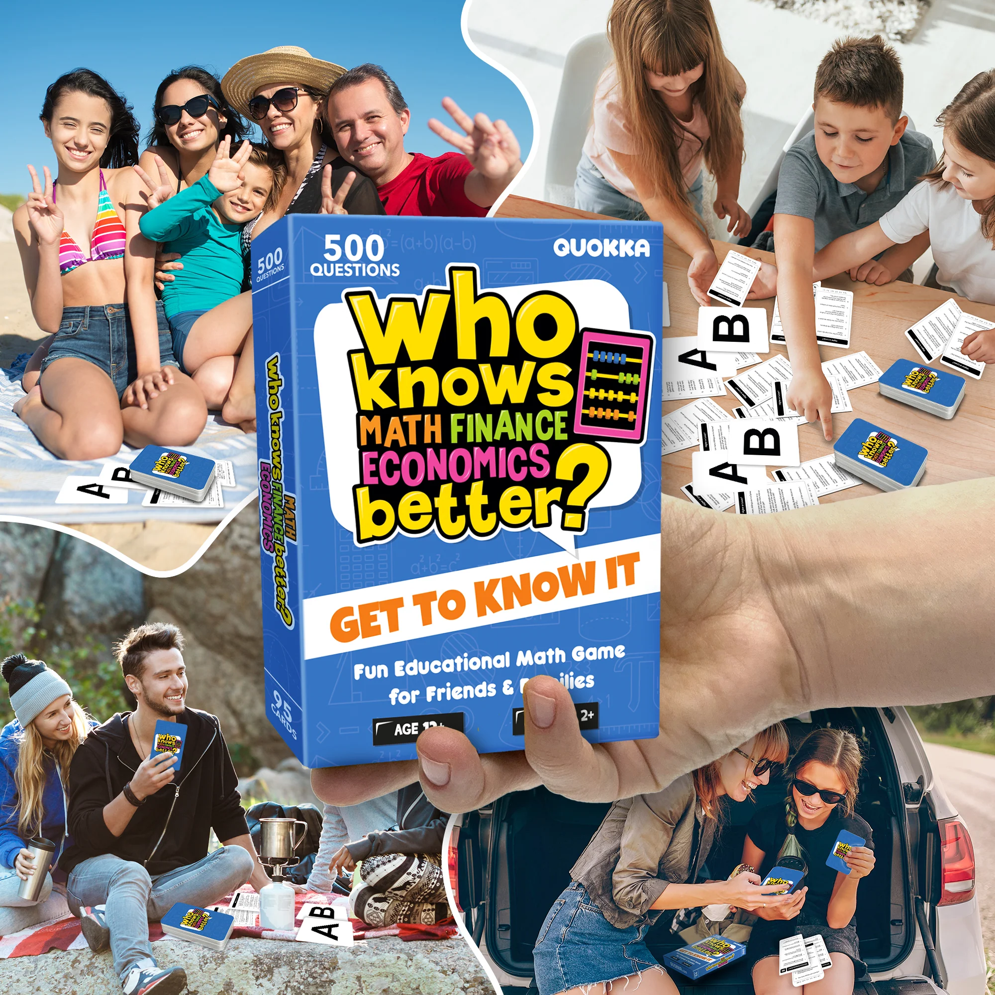 Trivia Card Game Who Knows Math Better? Educational Game - Image 6