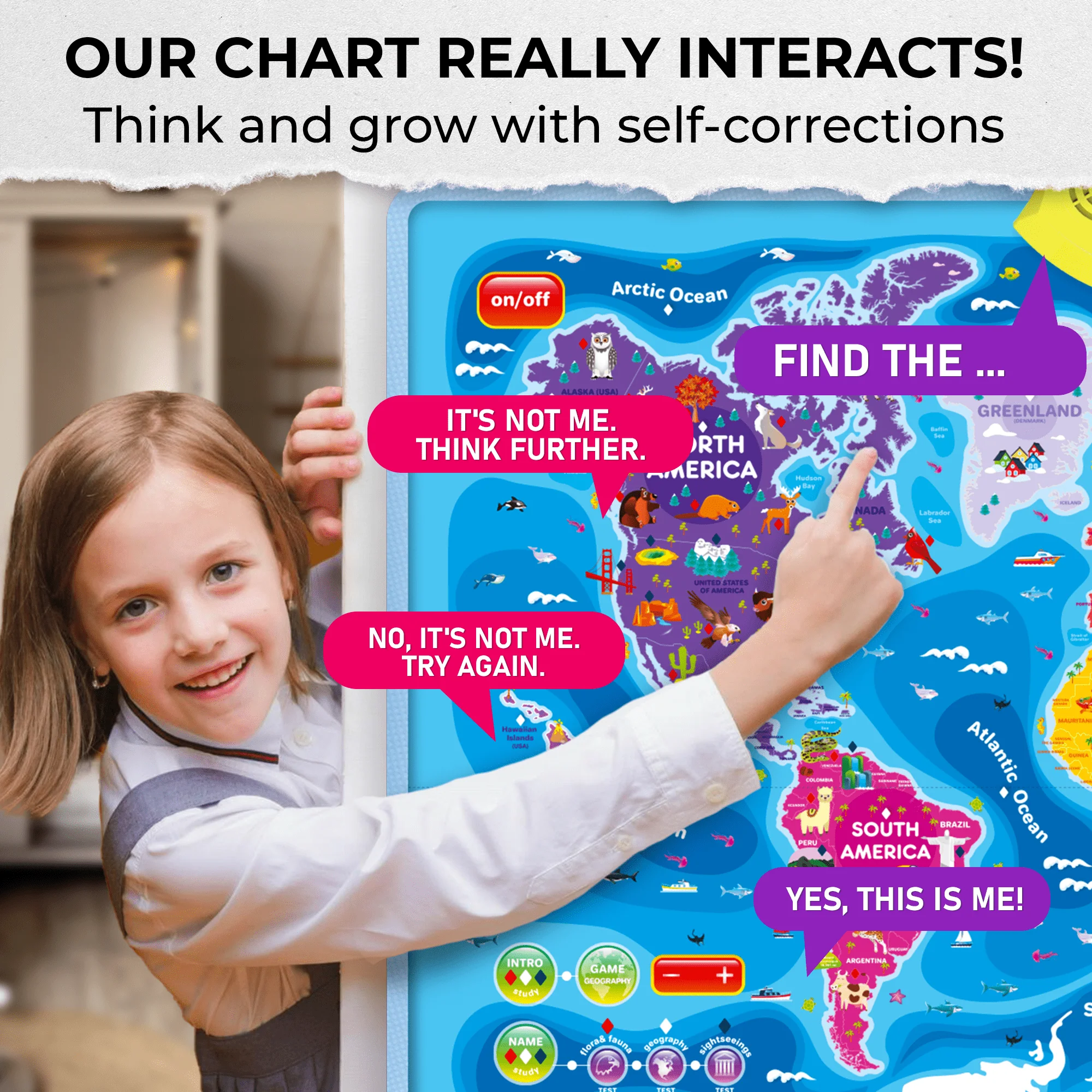Maps Wall Chart Learning Toy | Speech Therapy Poster - Image 4