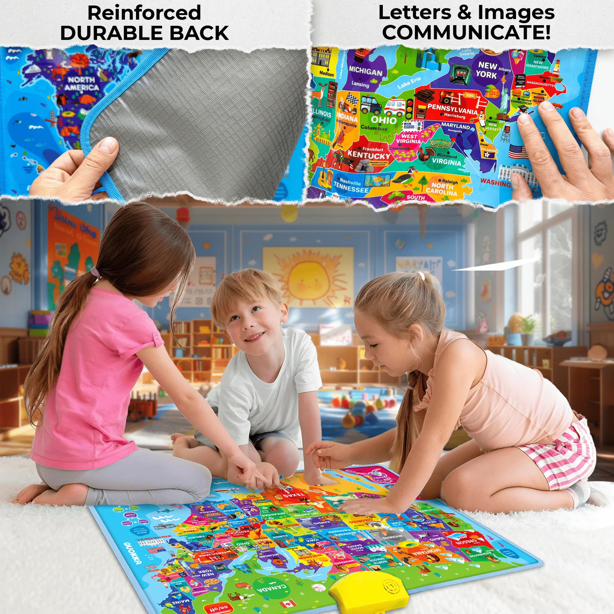 Maps Wall Chart Learning Toy | Speech Therapy Poster - Image 5