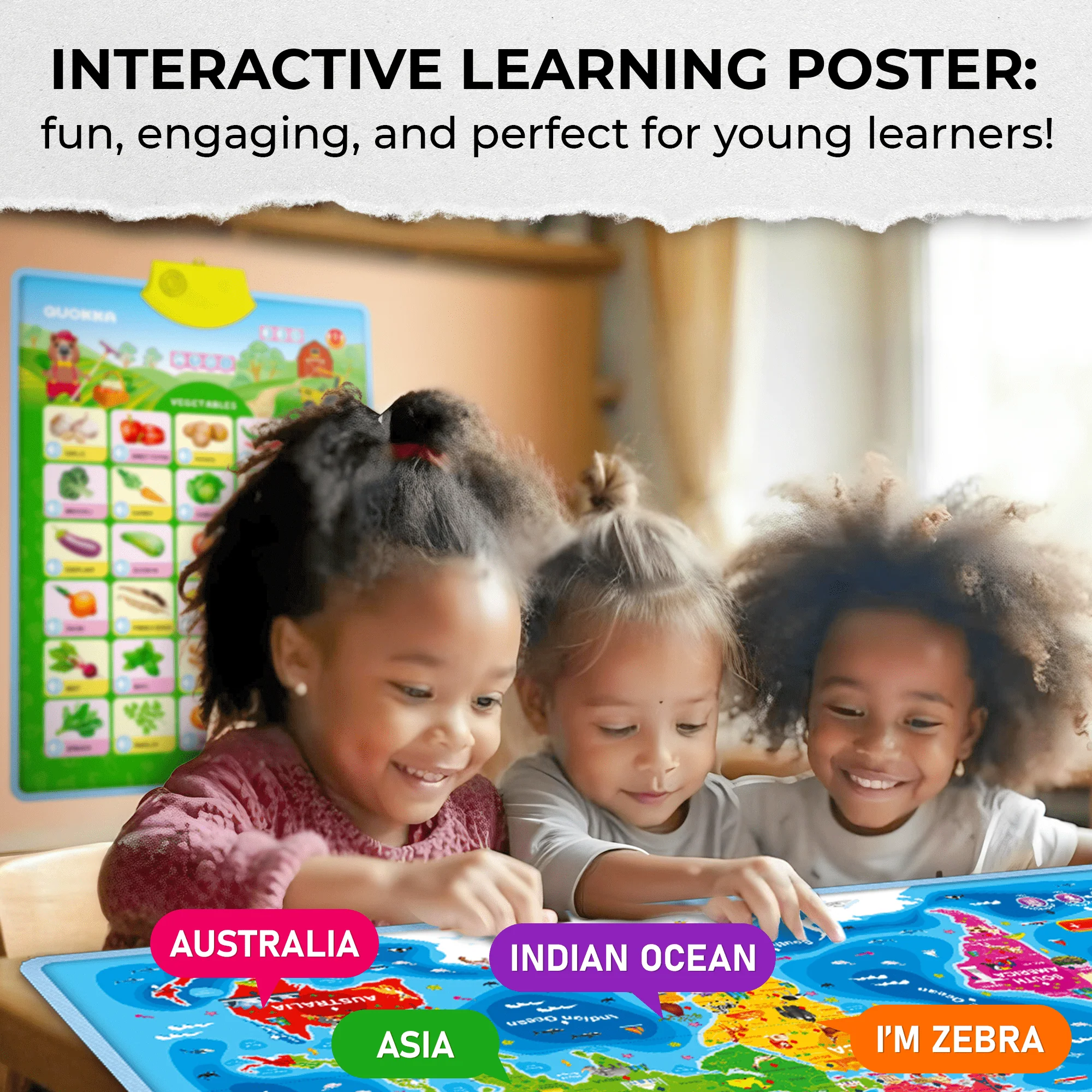 Maps Wall Chart Learning Toy | Speech Therapy Poster - Image 6