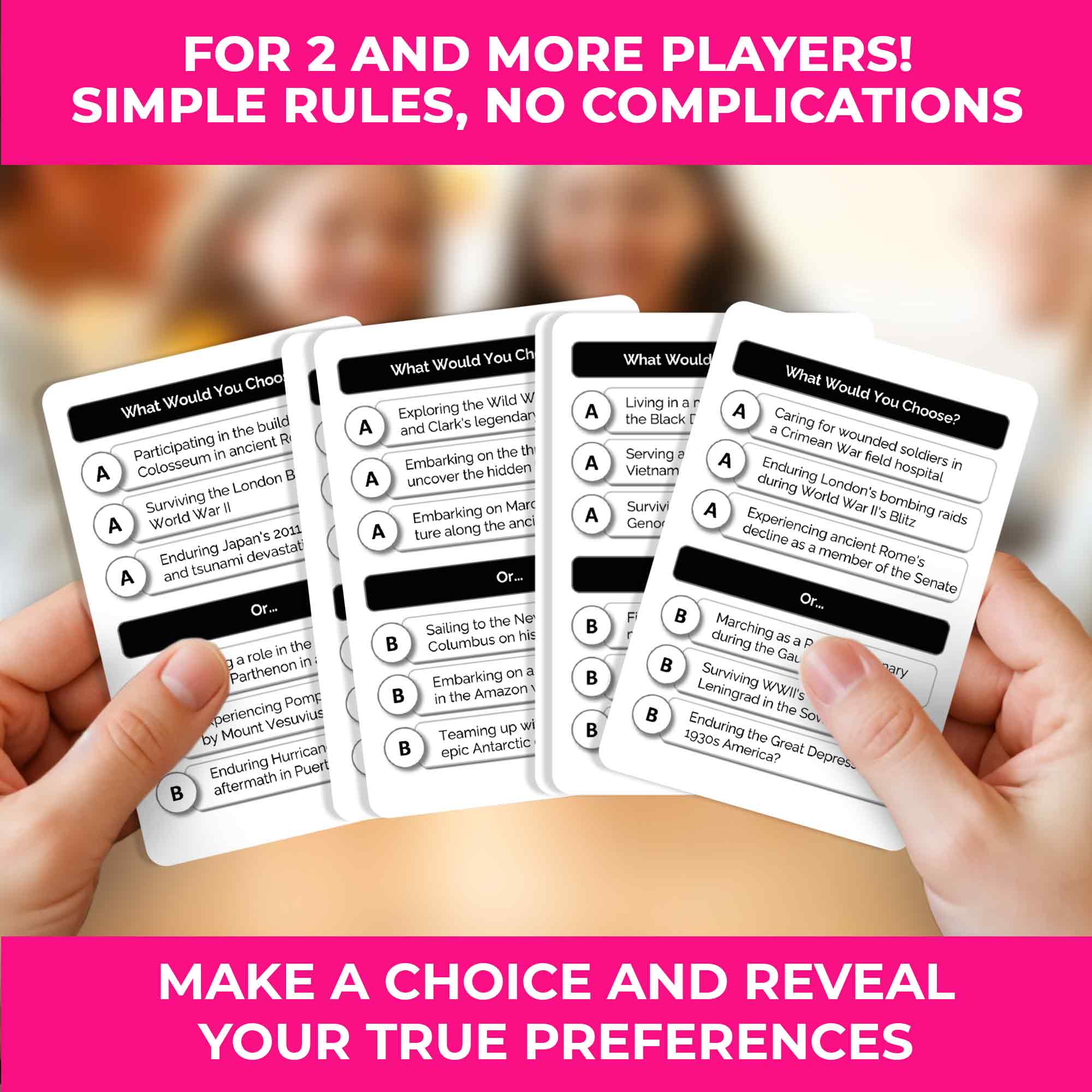Trivia Game What Would You Choose History for Kids & Family - Image 2