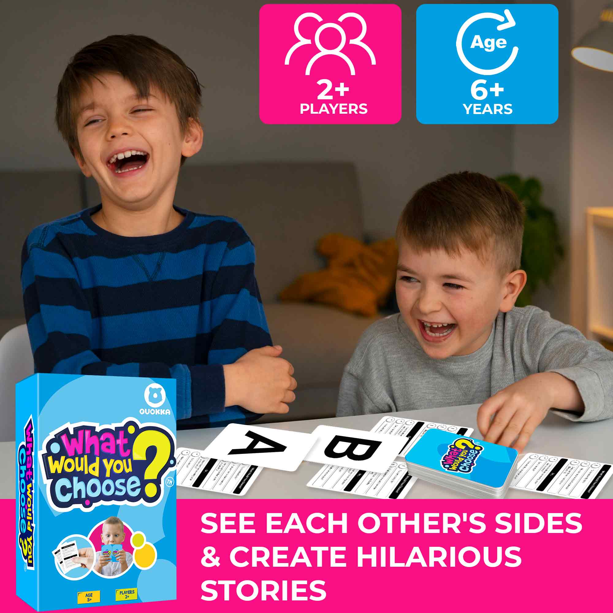 What Would You Choose Kids & Family Card Quiz Game - Image 4