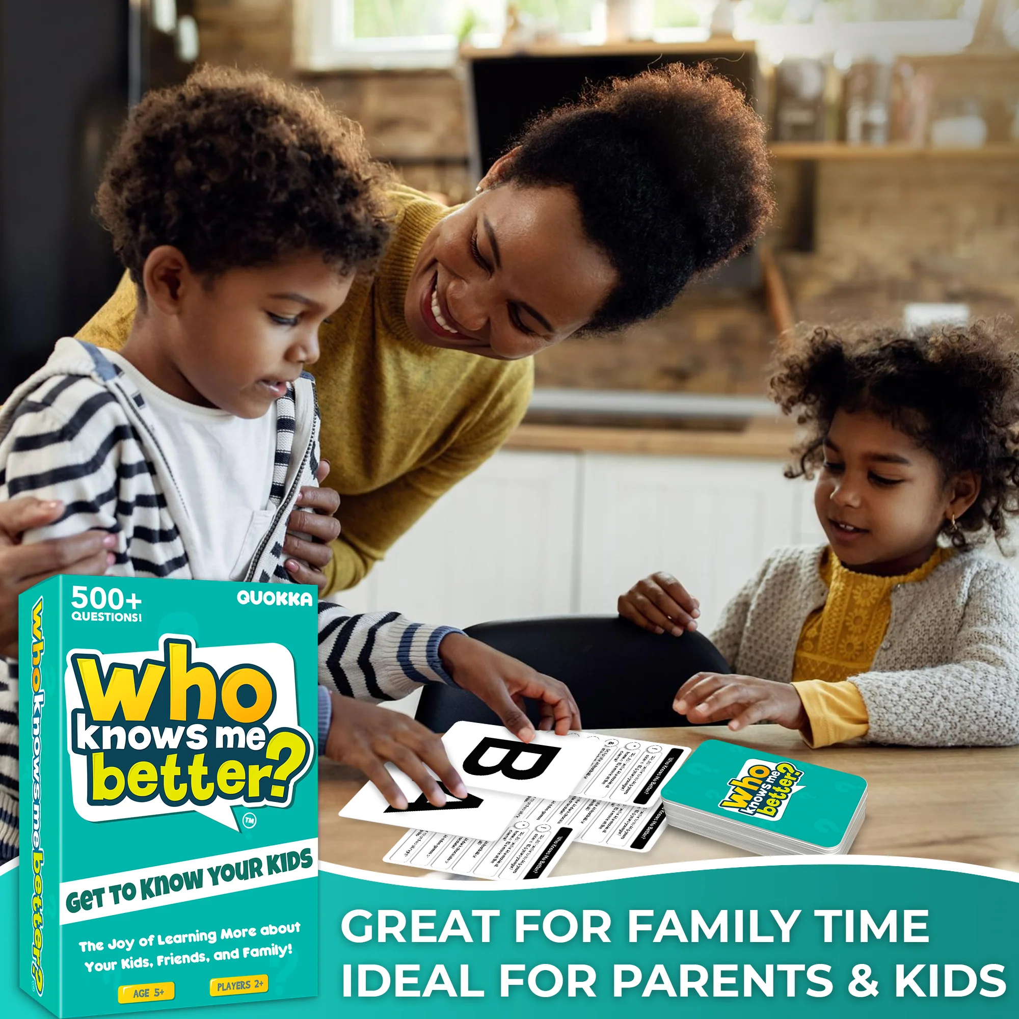 Who Knows Me Better Kids & Family Card Quiz Game - Image 4