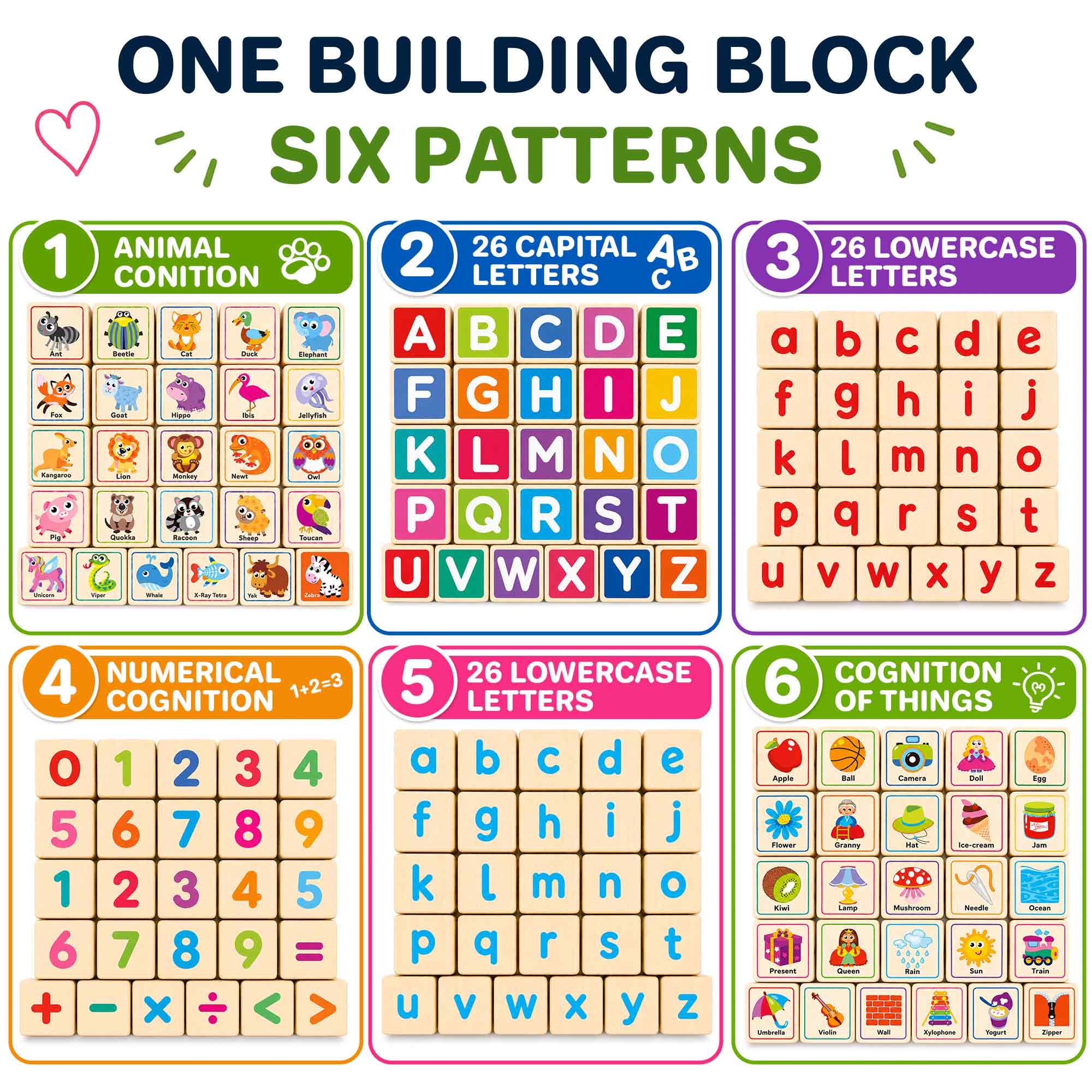 ABC Numbers Preschool Block Puzzles | Learning Toys - Image 3