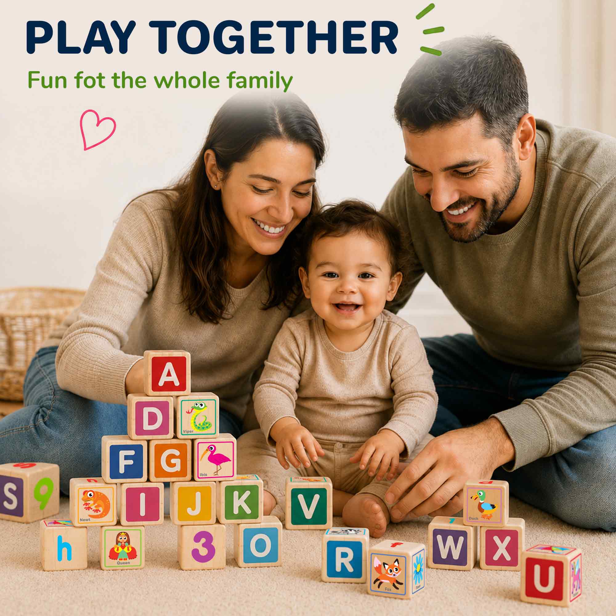ABC Numbers Preschool Block Puzzles | Learning Toys - Image 6