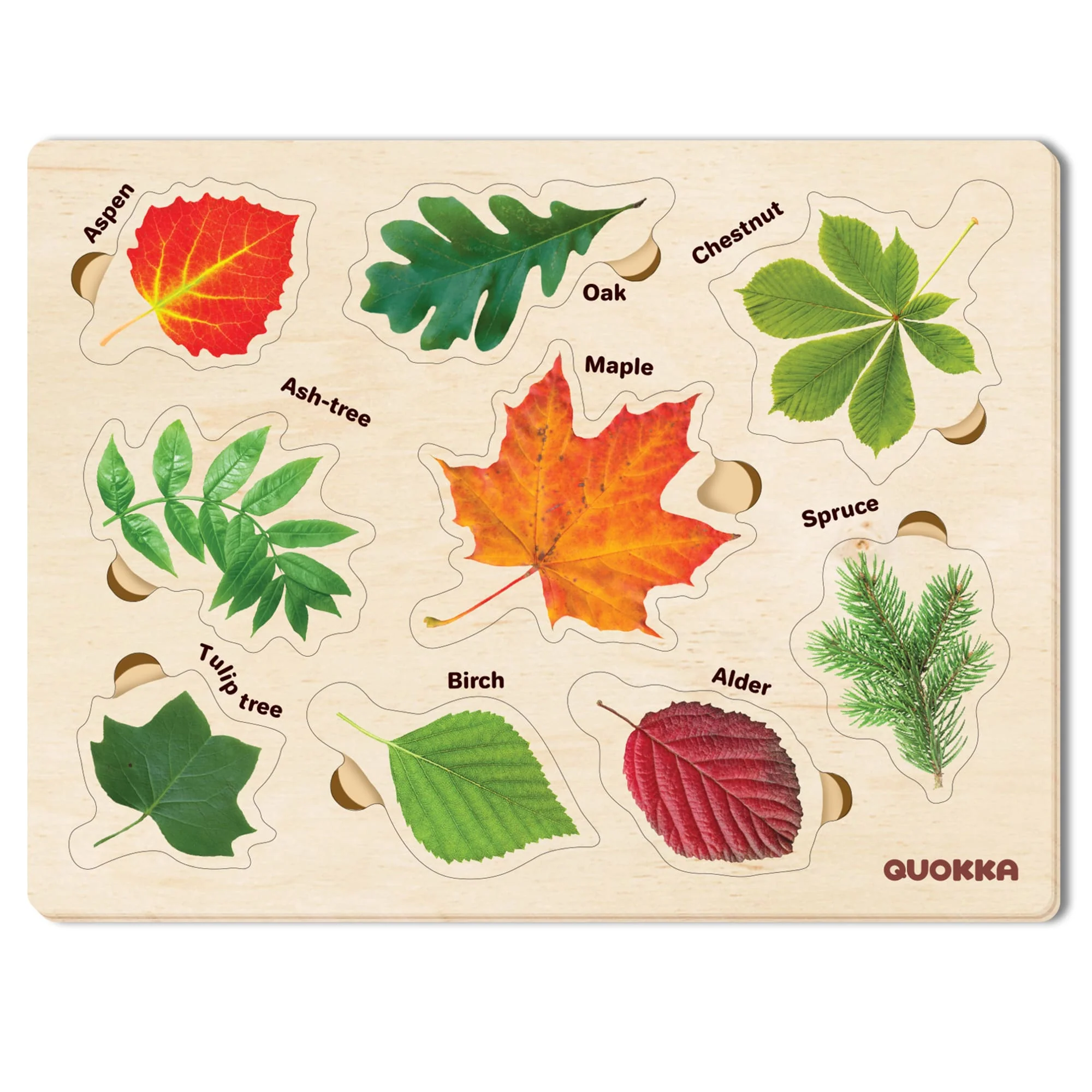 Wooden Puzzles Set for Toddlers | Mushrooms Flowers - Image 7